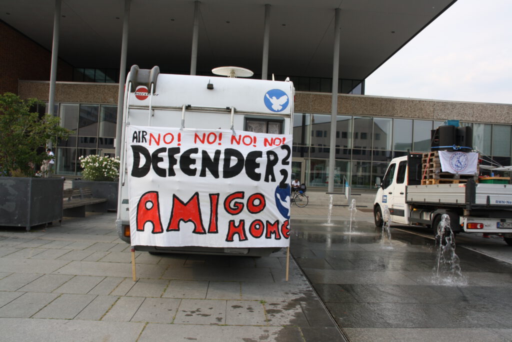 Demo NO DEFENDER 2023 in Neubrandenburg 19.06.23