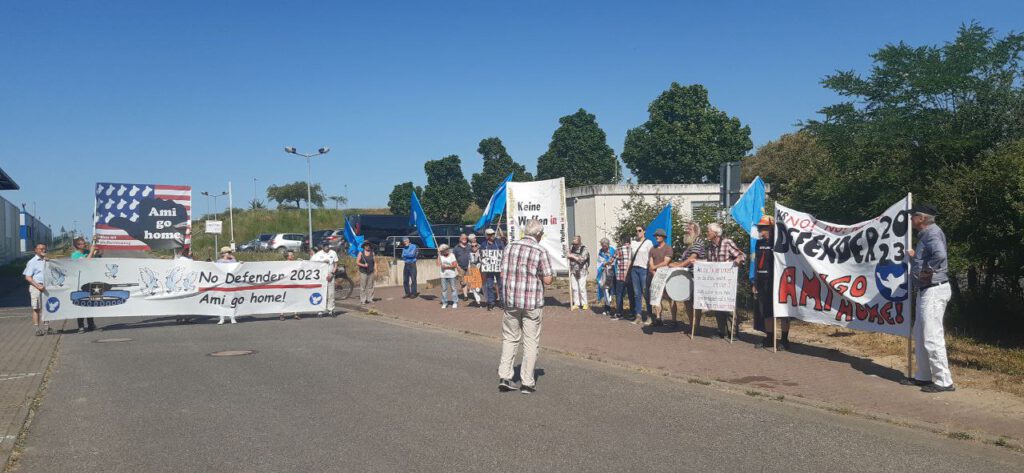 Mahnwache in Trollenhagen am 12.6.2023