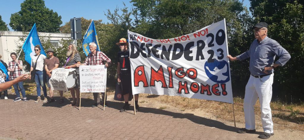 Mahnwache in Trollenhagen am 12.6.2023