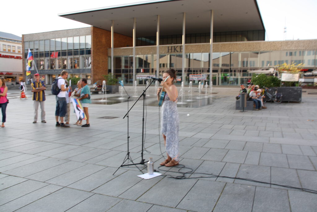 Montagsdemo in Neubrandenburg am 21.08.2023