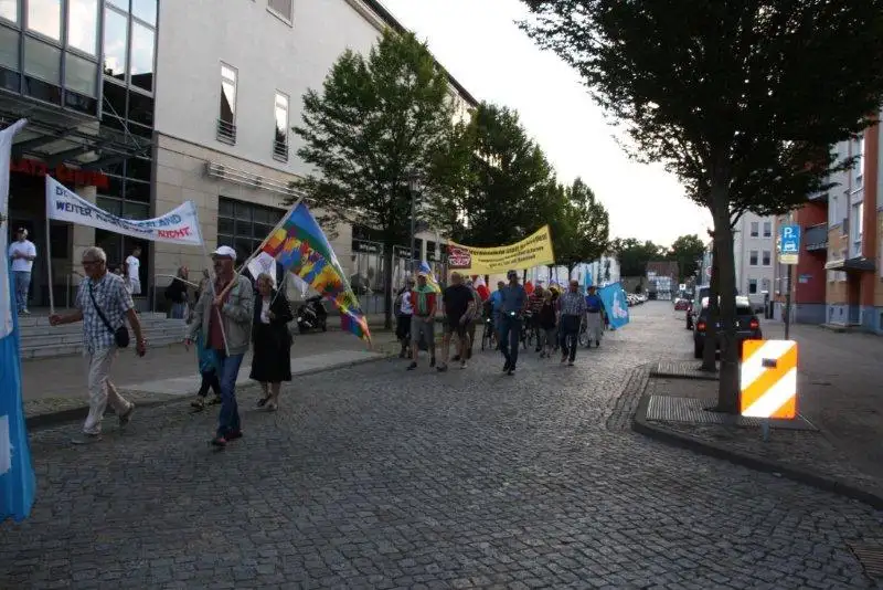 Montagsdemo am 22.07. 2024 in Neubrandenburg